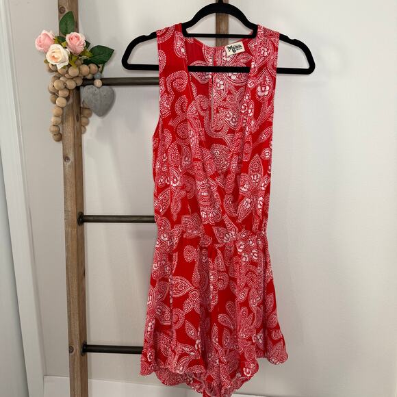 Show Me Your Mumu Riri Aquarius Red Paisley Jumper Size Medium - Picture 1 of 9